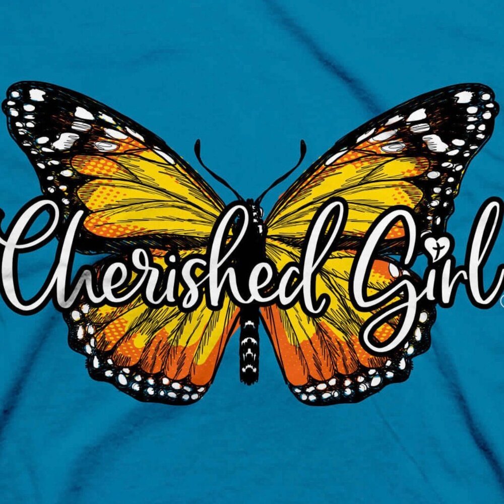 Kerusso Cherished Girl Butterfly Transformation Adult Woman's T-Shirt - NWT - Picture 4 of 5